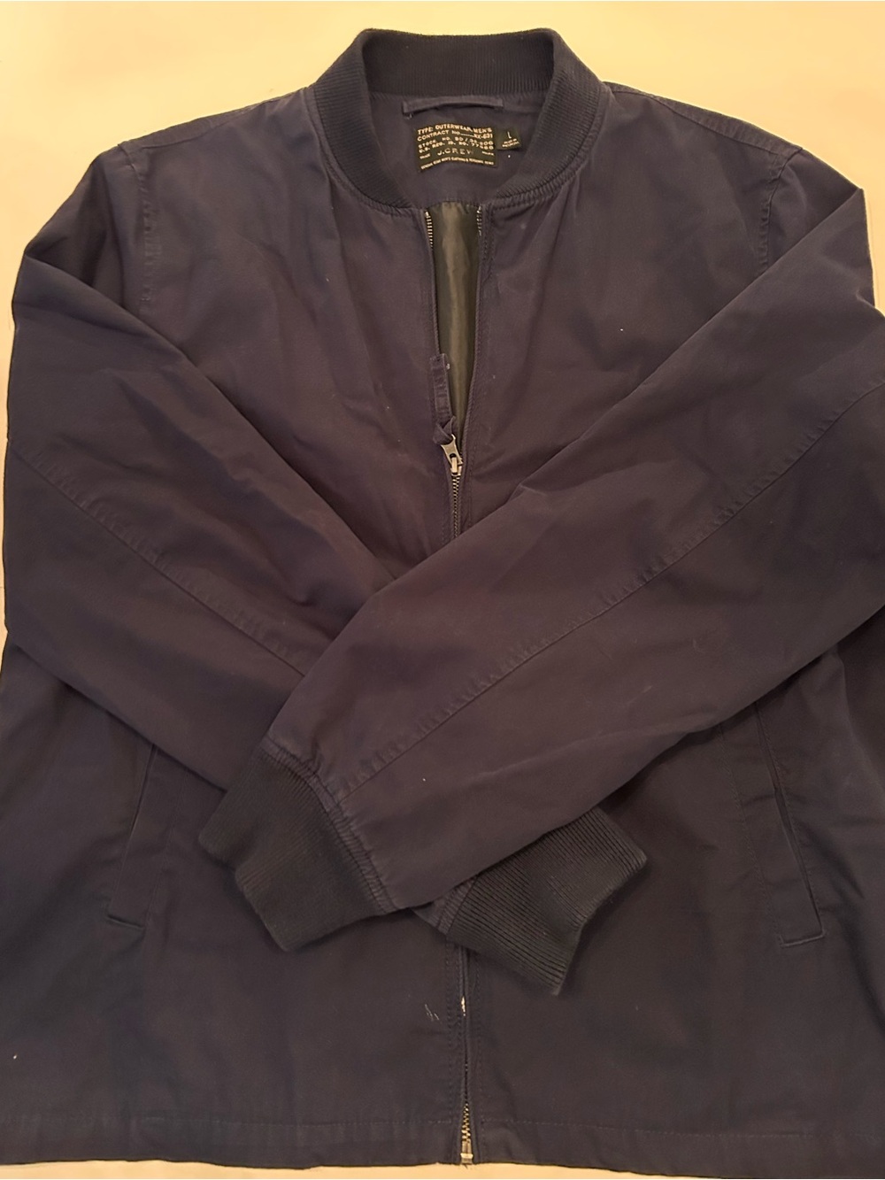 J. Crew Dark Navy Bomber Jacket